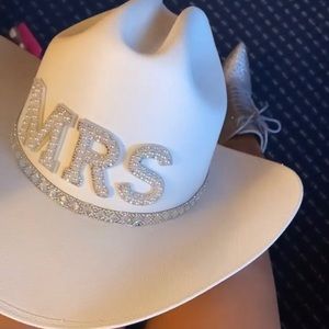 Cowboy bridal hat